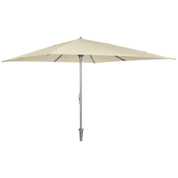 Ombrellone professionale Fiesto con innesto a terra VEGA; 400x400x300 cm (LxLxH); beige/antracite