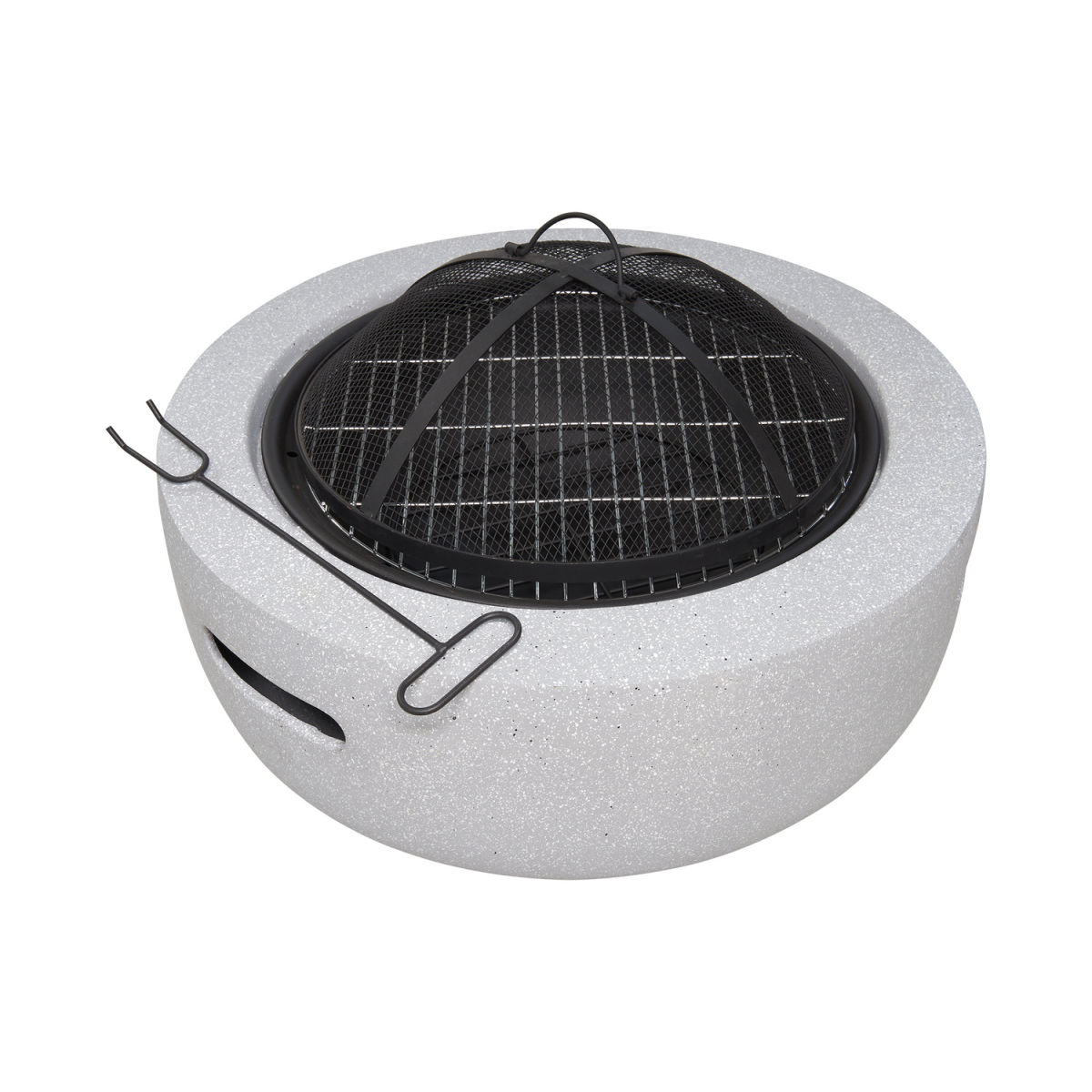 ac42ce1ea4d24d43a6db9dde5875b90c.jpeg Camino barbecue a legna Dahlia in Grigio Cemento Field & Flame; 60x60x25 cm (LxLxH); grigio