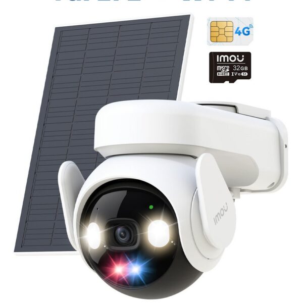 IMOU AOV PT 3K 5MP/ 4K 8MP 4G LTE e Wi-Fi 2.4/5GHz — [AOV PT Pro Visione Notturna Ultra a Bassa Luminosità] 5MP 3K / Nessuno