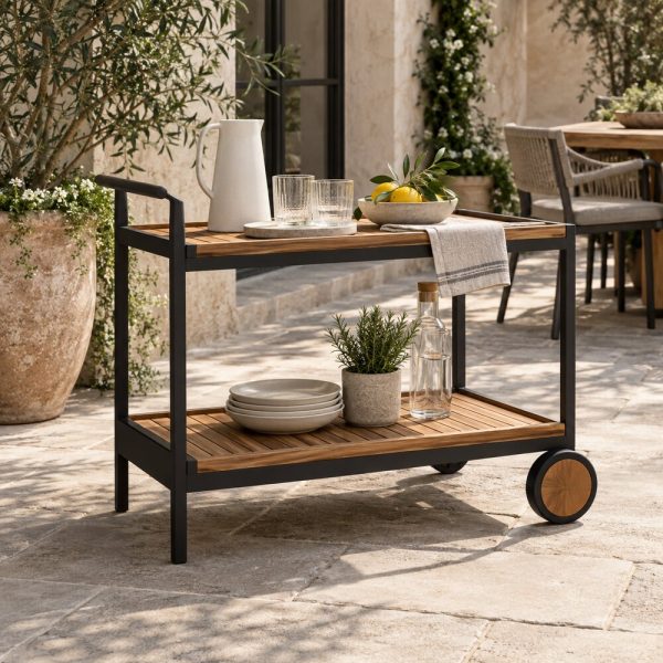 Carrello di servizio da giardino — ambientazione illustrativa CIELIVA