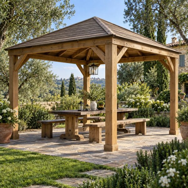 Gazebo per il giardino &mdash; ambientazione illustrativa CIELIVA