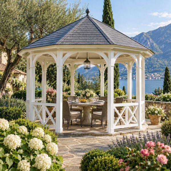 Gazebo per zona pranzo &mdash; ambientazione illustrativa CIELIVA