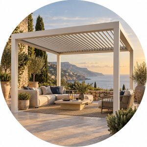Pergola bioclimatica per terrazzi e giardini