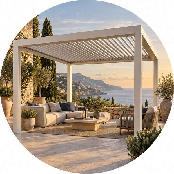 Pergola bioclimatica per terrazzi e giardini