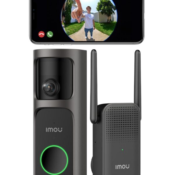 IMOU DB3 Campanello Video Intelligente - 4MP 2.5K Vista Ultra-Larga Fisheye — 4MP 2.5K / Nessuno