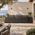 Cucina da esterno lineare — In arrivo