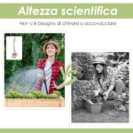 Costway Fioriera di legno da giardino con mensola per piante verdure e fiori, Vaso da fiori rialzato 92x41x81cm Naturale - immagine 11