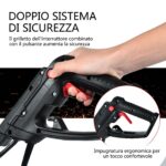 Costway Dissodatore elettrico e coltivatore, Mini coltivatore con maniglia pieghevole e ruote regolabili, Rosso e nero - immagine 8