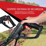 Costway Dissodatore elettrico e coltivatore, Mini coltivatore con maniglia pieghevole e ruote regolabili Rosso e nero - immagine 4