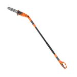 Costway Sega elettrica estensibile multi angolo 212-186 cm, Motosega telescopica da giardino 750W 11 m/s Arancione