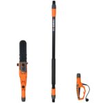 Costway Sega elettrica estensibile multi angolo 212-186 cm, Motosega telescopica da giardino 750W 11 m/s Arancione - immagine 5