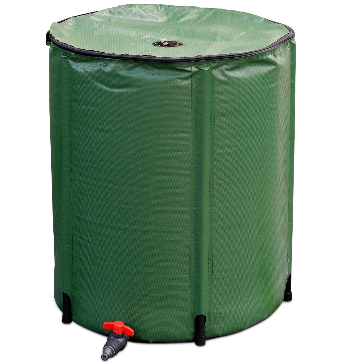 op3614dsc_3517.jpg Costway Cisterna pieghevole per acqua piovana 200L, Secchio in PVC resistente alle intemperie Verde - immagine 1