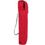 Costway Sedia da campeggio pieghevole con parasole, supporto reclinabile 120kg, Sedia da spiaggia portatile con portabicchieri, rosso - immagine 12