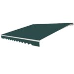 Costway Tenda da sole retrattile 3 x 2,5m, Tenda in alluminio con manovella e poliestere impermeabile Verde - immagine 4
