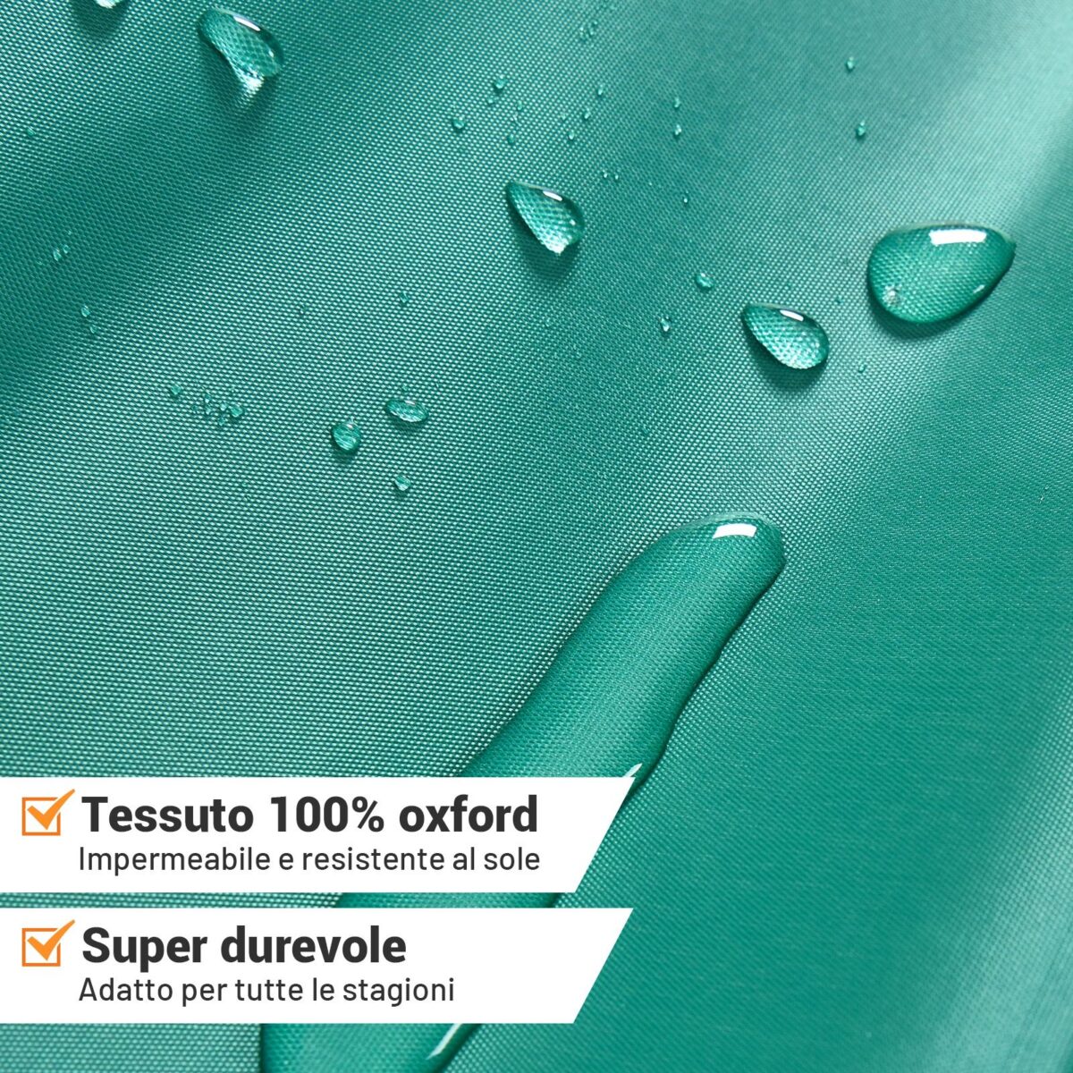 Costway Ombrellone 2,43m da spiaggia con protezione solare UPF50+ inclinato, Ombrellone portatile da esterno Colorato - immagine 10