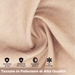 Costway Pergola piatta da 305x305cm con tetto retrattile, Gazebo grill da esterno con 2 coperture parasole a rullo Beige - immagine 9