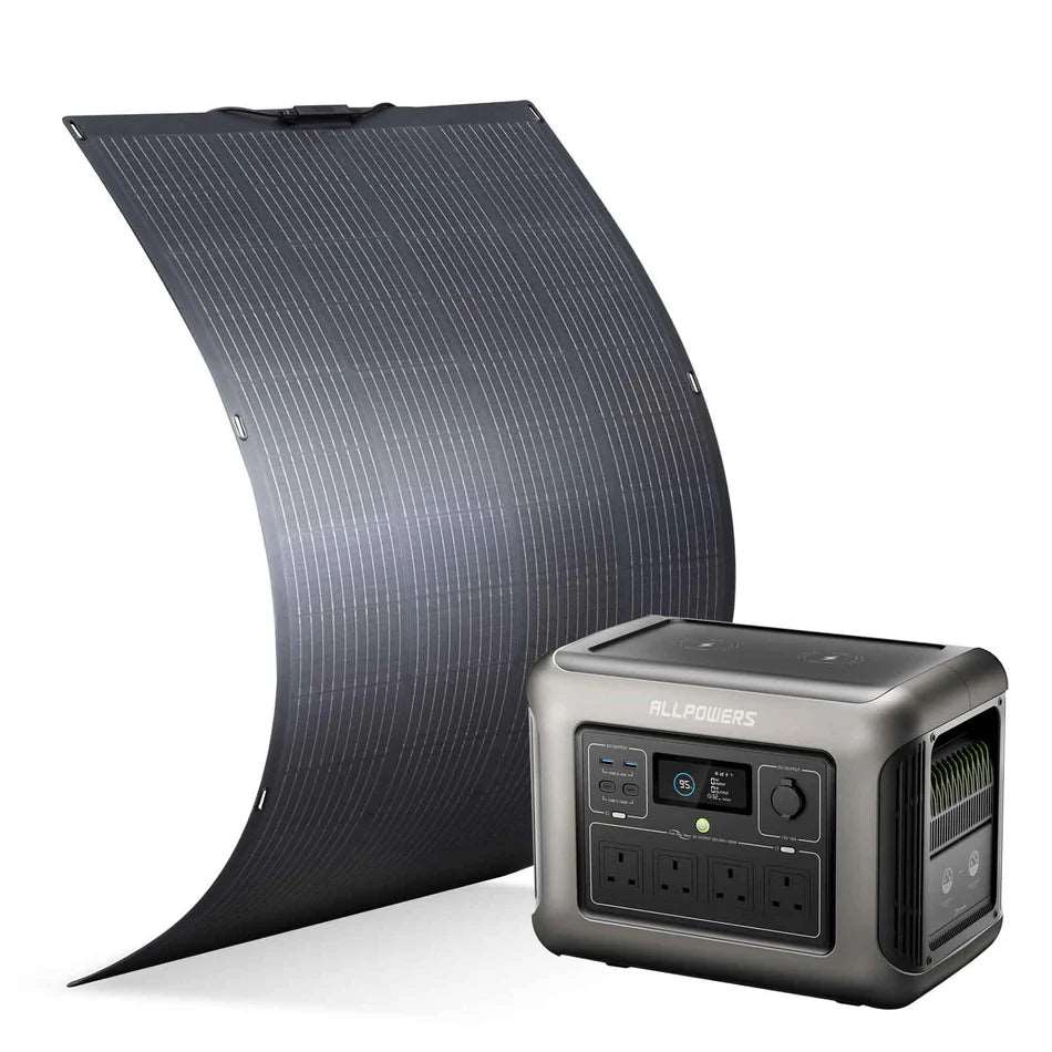 r1500-1-sf200-solar-generator-kit_4a2555c3-f869-4b2f-9ec6-c159841027bb.jpg ALLPOWERS Generatore Solare 1800W (R1500 + SF200 Pannello Solare Flexible 200W) - R1500 +1* (SF200 200W Pannello solare)