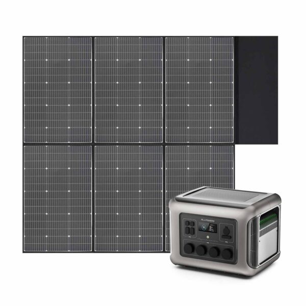 ALLPOWERS Generatore Solare 2500W (R2500 V2 + SP039 Pannello Solare 600W) - R2500 V2+1* (SP039 Pannello solare 600W)