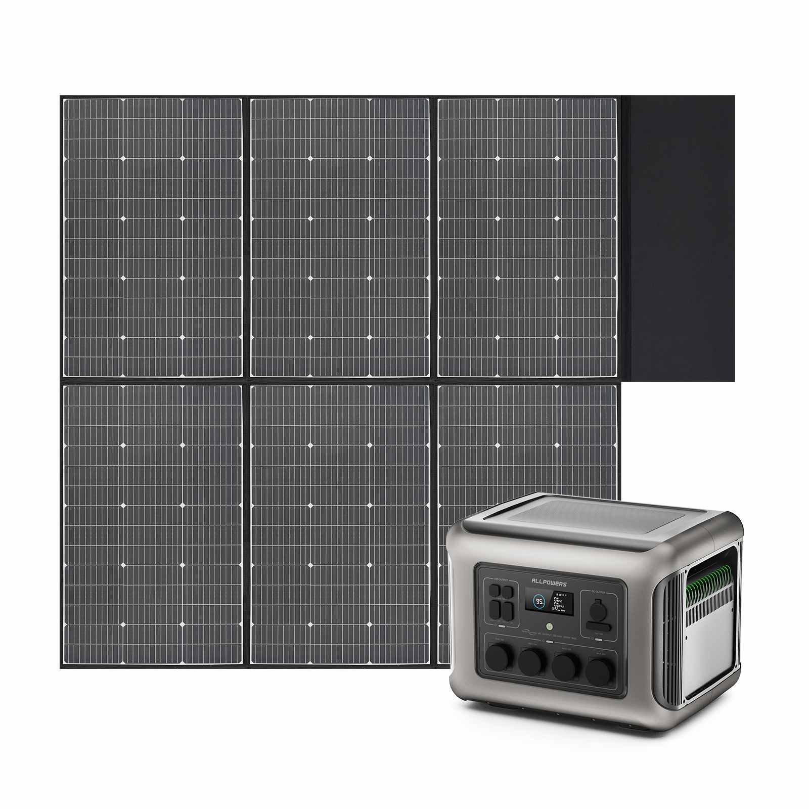 r2500_SP039EU_1800x1800_cc86dbd2-2af9-44b1-8c99-7c1129ae5fb8.jpg ALLPOWERS Generatore Solare 2500W (R2500 V2 + SP039 Pannello Solare 600W) - R2500 V2+1* (SP039 Pannello solare 600W)