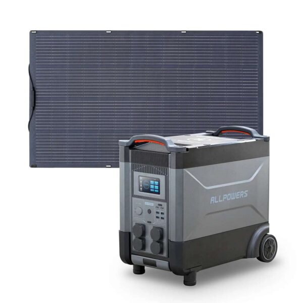 ALLPOWERS 4000W Generatore Solare R4000 con FV200W Flessibile - R4000+SF200 200W Pannello solare