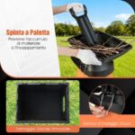 Costway Trituratore elettrico per legno tritatutto da giardino da 3000 w con cestino da 50 l, Trituratore mulching elettrico a fili Arancione - immagine 10