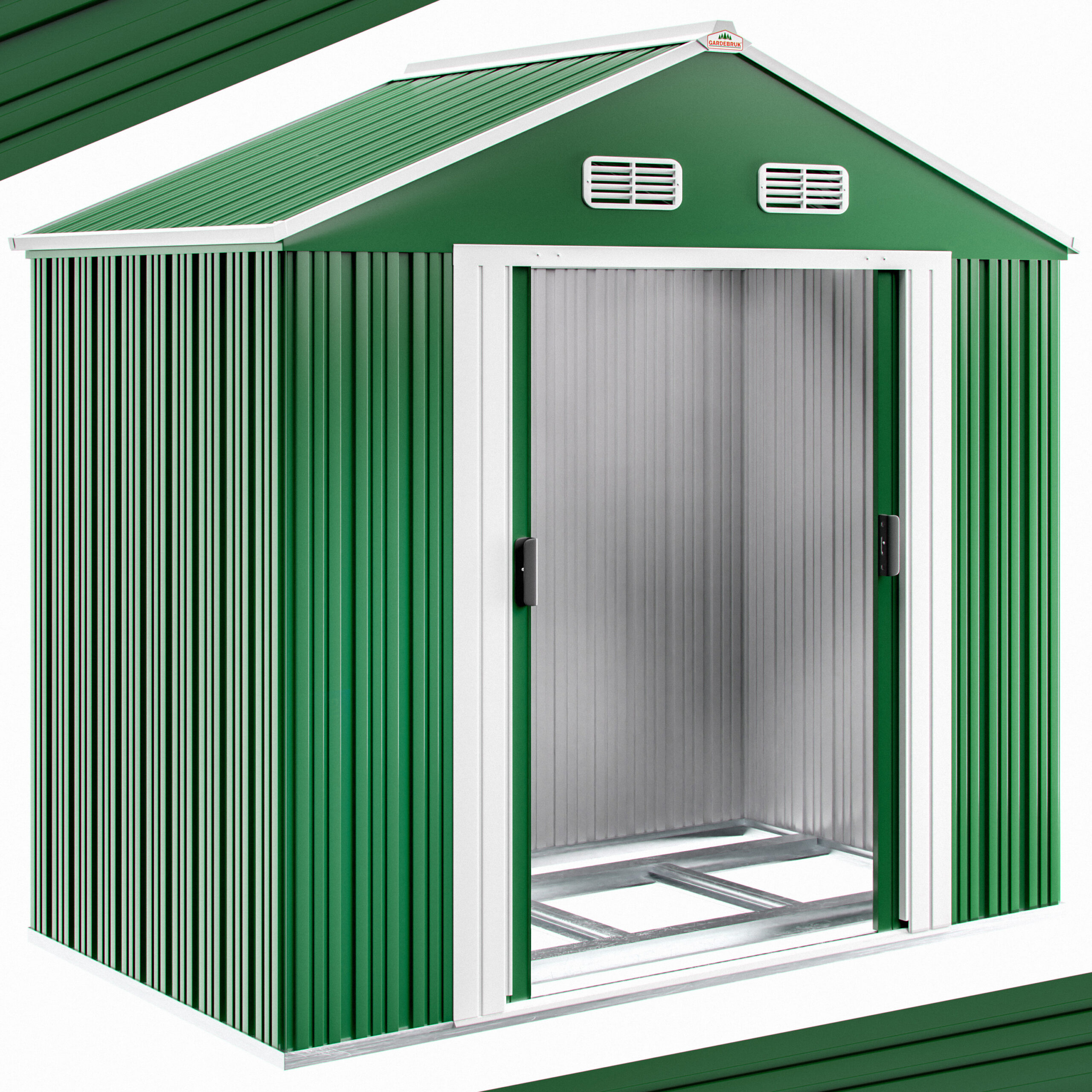 01-990739-on-fs-amz-high-de-1-_3.jpg Casetta da giardino verde metallo 200x135x190cm - immagine 1