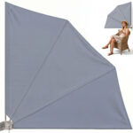 Tenda da Balcone a ventaglio pieghevole antracide 140x140cm