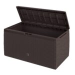 Baule da giardino Rato Plus marrone 114x47x60cm