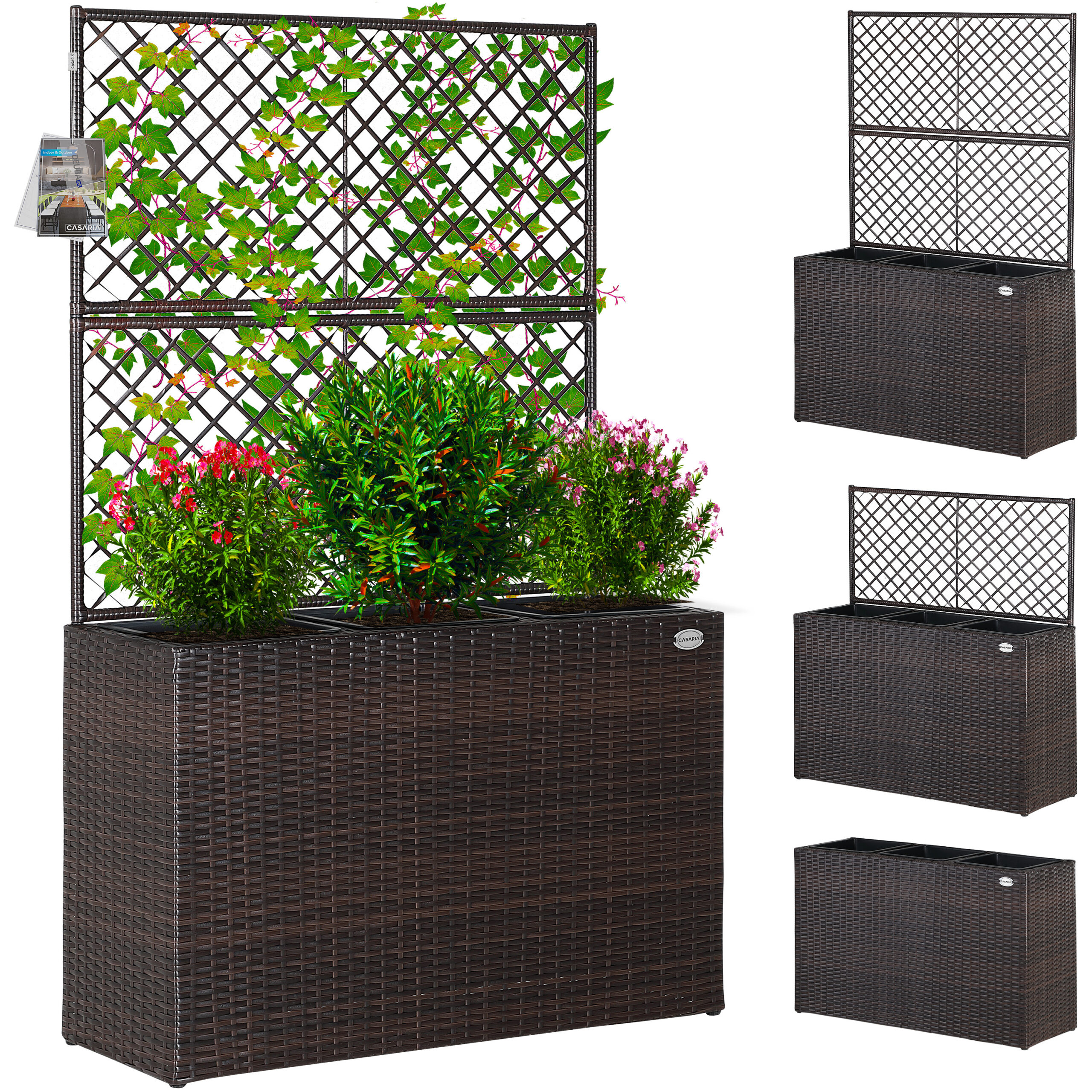 01_1_108066_on_fs_amz_high_de.jpg Fioriera in polyrattan con traliccio marrone - immagine 1