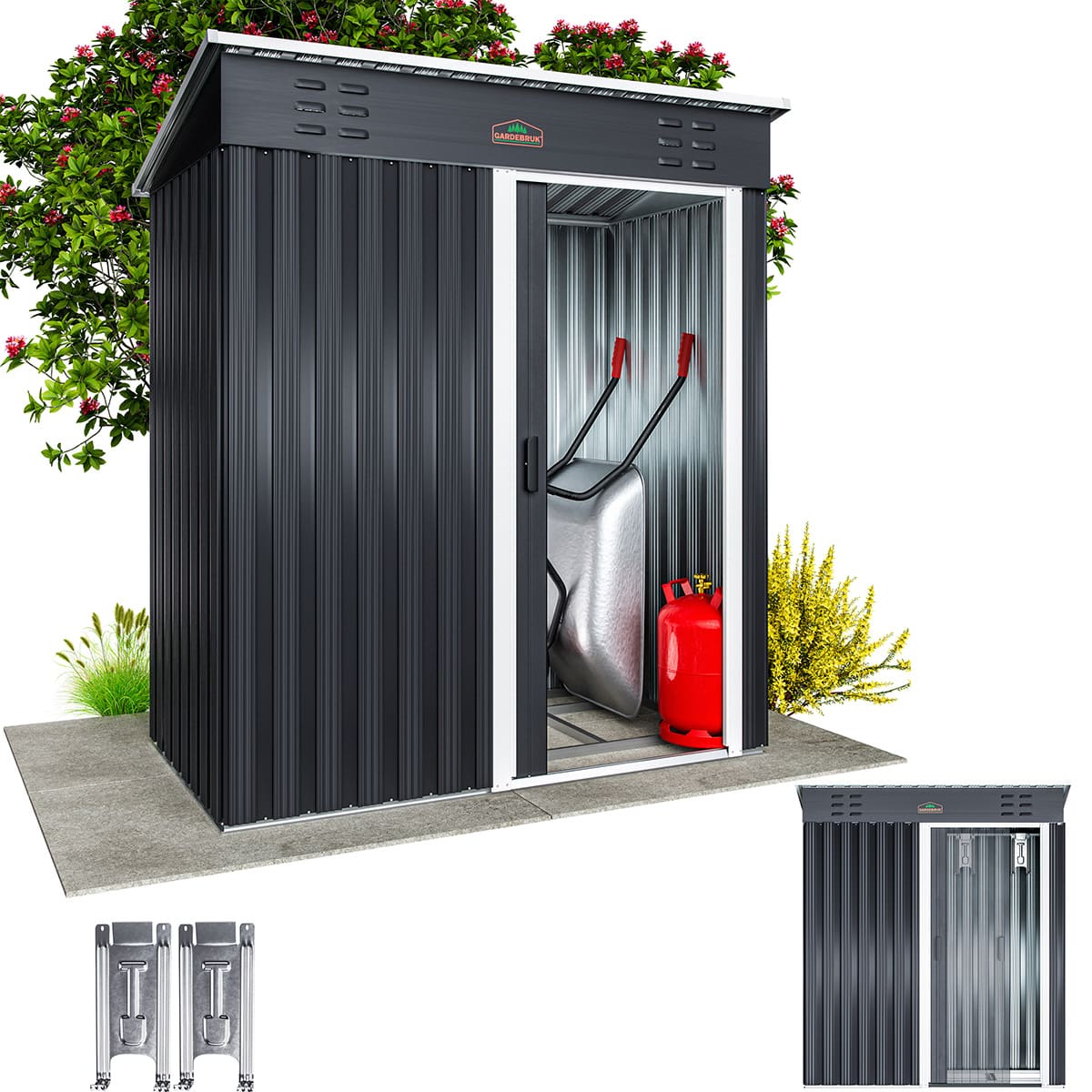 01_1_995167_on_fs-m_web_low.jpg Casetta da giardino metallo antracite 181x162x86cm - immagine 1