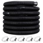 Tubo per piscina nero Ø38mm x 10m