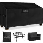 Telo copripanca da giardino antracite 134x66x63/89 cm - 9100 mm colonna d'acqua