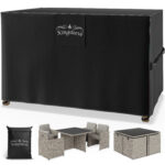 Telo di copertura per set salotto antracite 125x63x74cm 9100mm colonna d'acqua