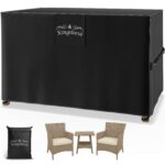 Telo copertura per set da giardino antracite 150x90x74 cm 9100 mm colonna d'acqua