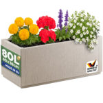Vaso da fiori Ethica bianco gesso, plastica, 80x36x36 cm