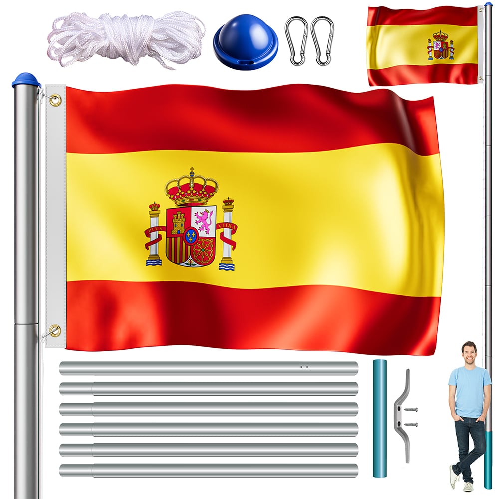 01_2_996877_on_fs-m_web_low_de.jpg Asta in alluminio 650 cm, inclusa bandiera della Spagna - immagine 1