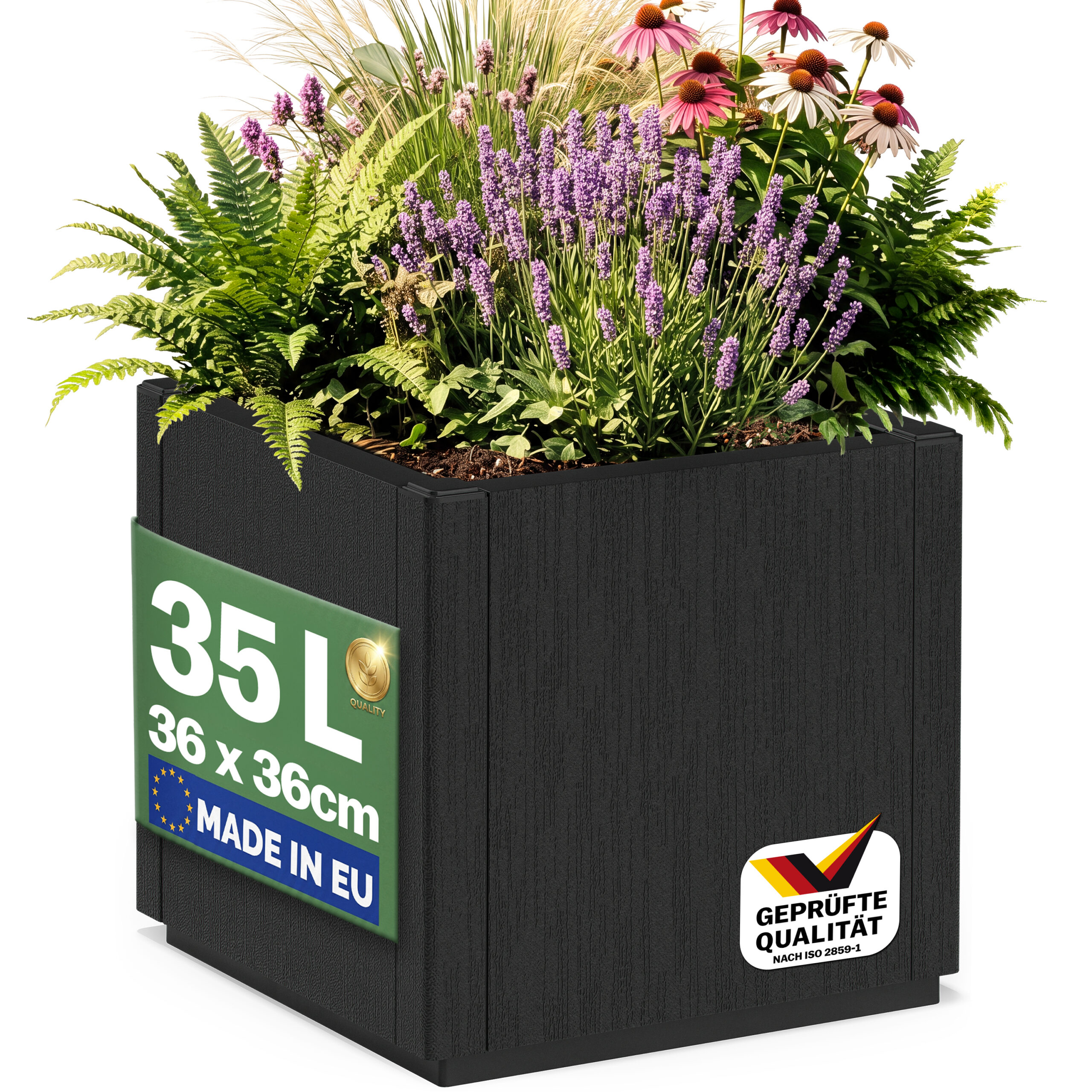 01_4_110473_on_fs-m_amz_high_de.jpg Vaso per fiori Ethica in plastica antracite 36x36x35 cm - immagine 1