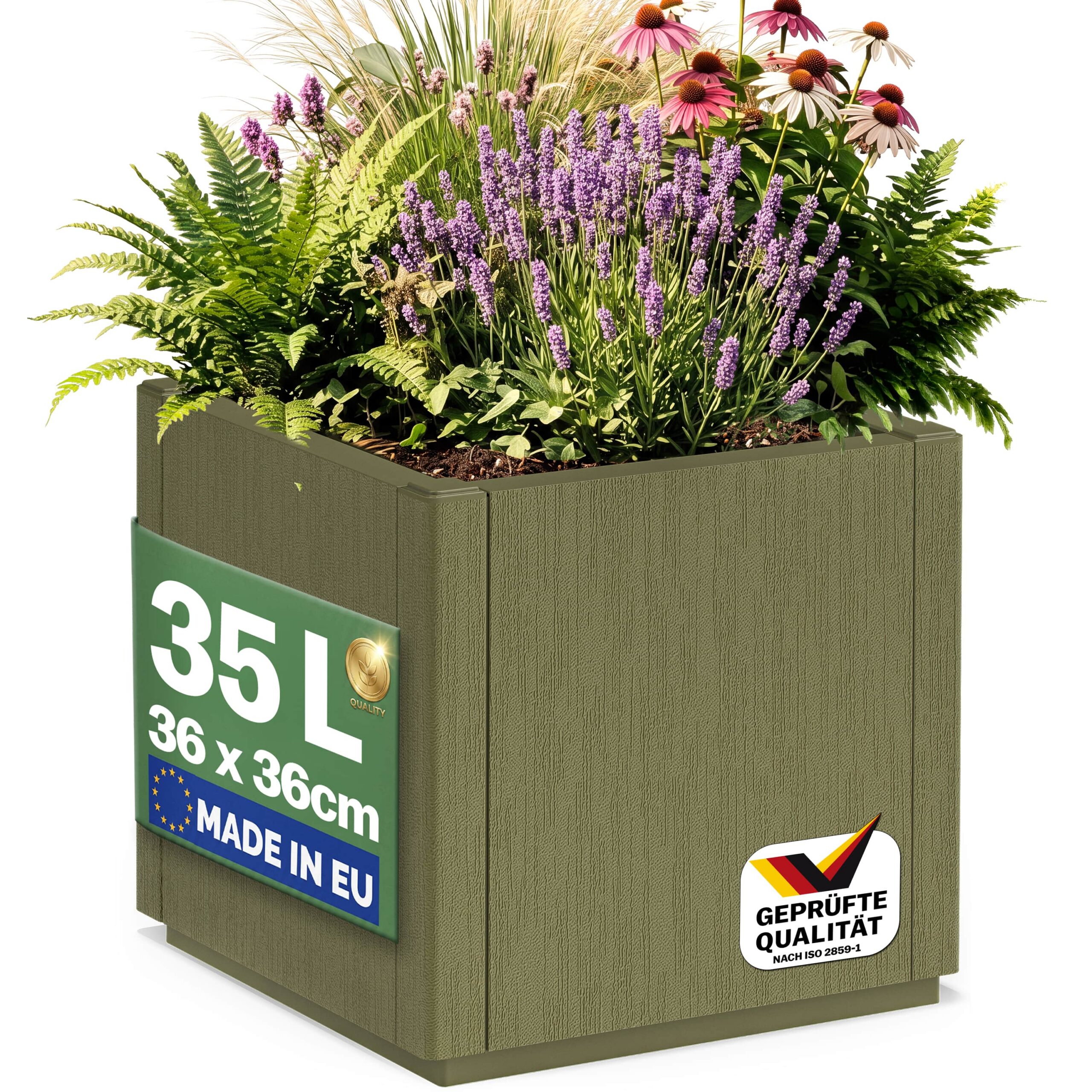 01_4_110475_on_fs-m_amz_high_de.jpg Vaso Ethica in plastica verde oliva 36x36x35 cm - immagine 1