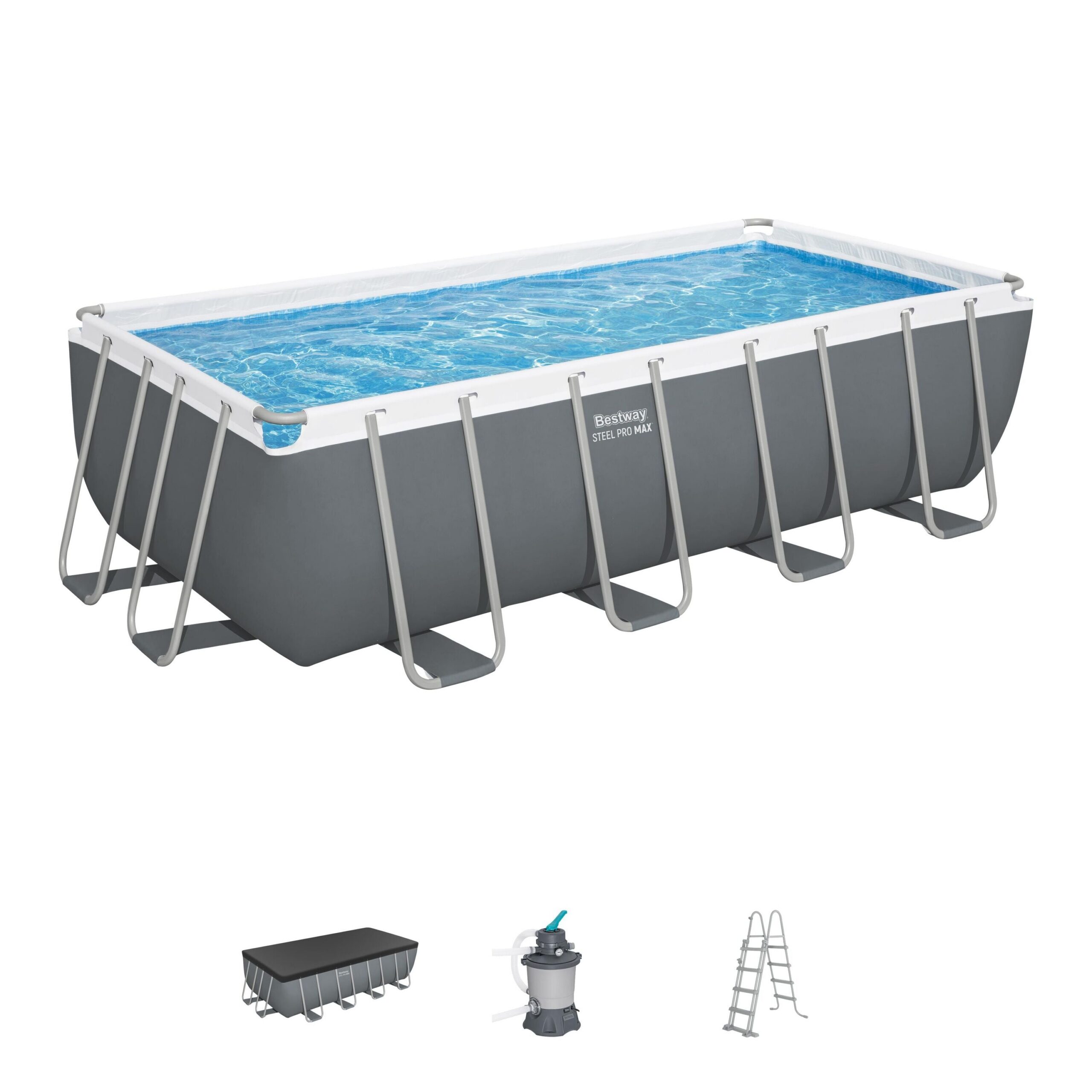 0230056671_3a7d044d-474f-421d-8464-ee1616a7bdcd.jpg BESTWAY - Piscina Fuori Terra Rettangolare Bestway Steel Pro MAX™ - altezza 122x488x244 cm - immagine 1