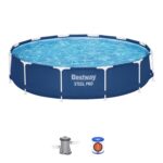 BESTWAY - Piscina Fuori Terra Steel Pro® Frame - altezza 76 cm diametro 366 cm