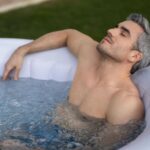 BESTWAY - Spa Idromassaggio Lay-Z-Spa St. Lucia AirJet 3 Posti Grigio chiaro - altezza 66 cm diametro 170 cm - immagine 3