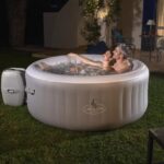 BESTWAY - Spa Idromassaggio Lay-Z-Spa St. Lucia AirJet 3 Posti Grigio chiaro - altezza 66 cm diametro 170 cm - immagine 4