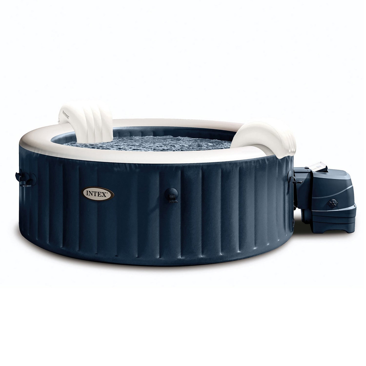 0230128430-01_9e66b576-842d-4476-ab70-4b930798554a.jpg INTEX - Spa Idromassaggio PureSpa™ Bubble Massage 4 Posti Blu Navy - altezza 71 cm diametro 196 cm - immagine 1