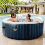 INTEX - Spa Idromassaggio PureSpa™ Bubble Massage 4 Posti Blu Navy - altezza 71 cm diametro 196 cm - immagine 2