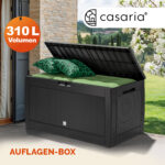 Baule da giardino Rato antracite 119x48x60cm - immagine 2