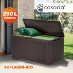 Baule da giardino Board Plus marrone 116x47x60cm - immagine 2