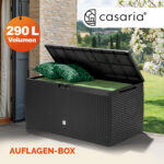 Baule da giardino Rato Plus antracite 114x47x60cm con ruote - immagine 2