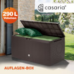 Baule da giardino Rato Plus marrone 114x47x60cm - immagine 2