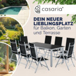 Salotto da giardino Bern 8+1 argento alluminio - immagine 2