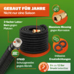 Tubo per irrigazione nero 7,5m flessibile - immagine 2